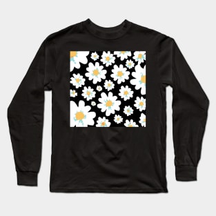 Summer Flower Pattern Long Sleeve T-Shirt